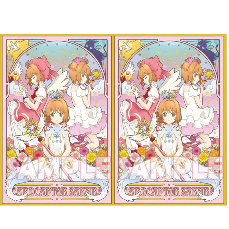 67x92 mm 60ks laserové anime karty rukávy stolové herné herné karty pre MTG/DTCG/PTCG/PKM Art Art Anime Anime Printing Card Sleeves Protector