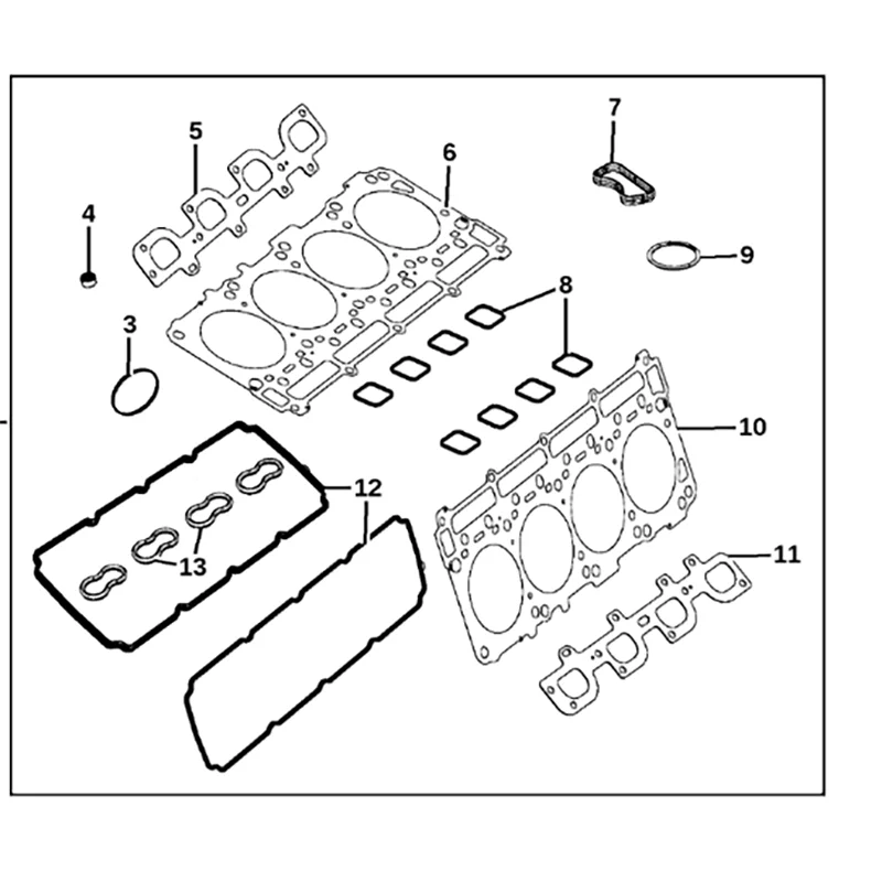 68046260AA Nový originálny horný motorový tesnovač pre Chysler 300C Ram Grand Cherokee Dodge Durango Charger 5.7L