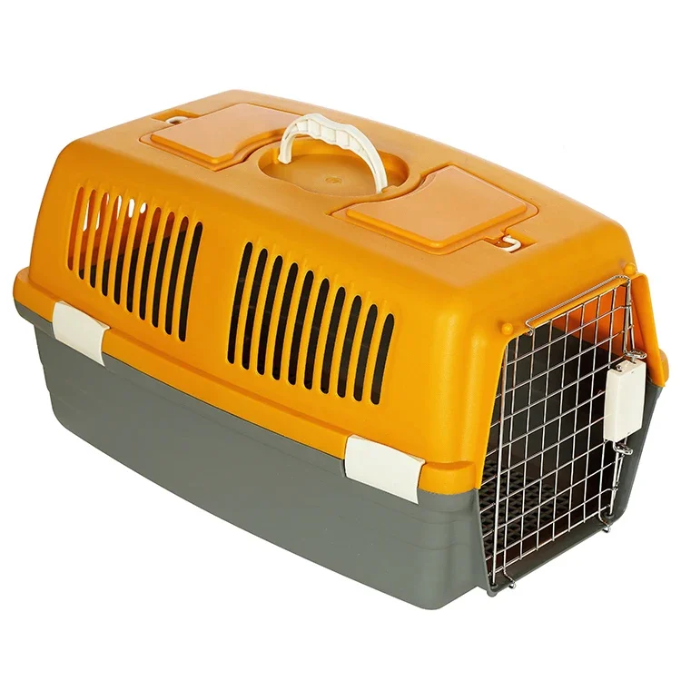 687#PET Let Let Cage Outdoor Cestovné boxy Domy odolné prenosné plastové psie psie nosiče klietok