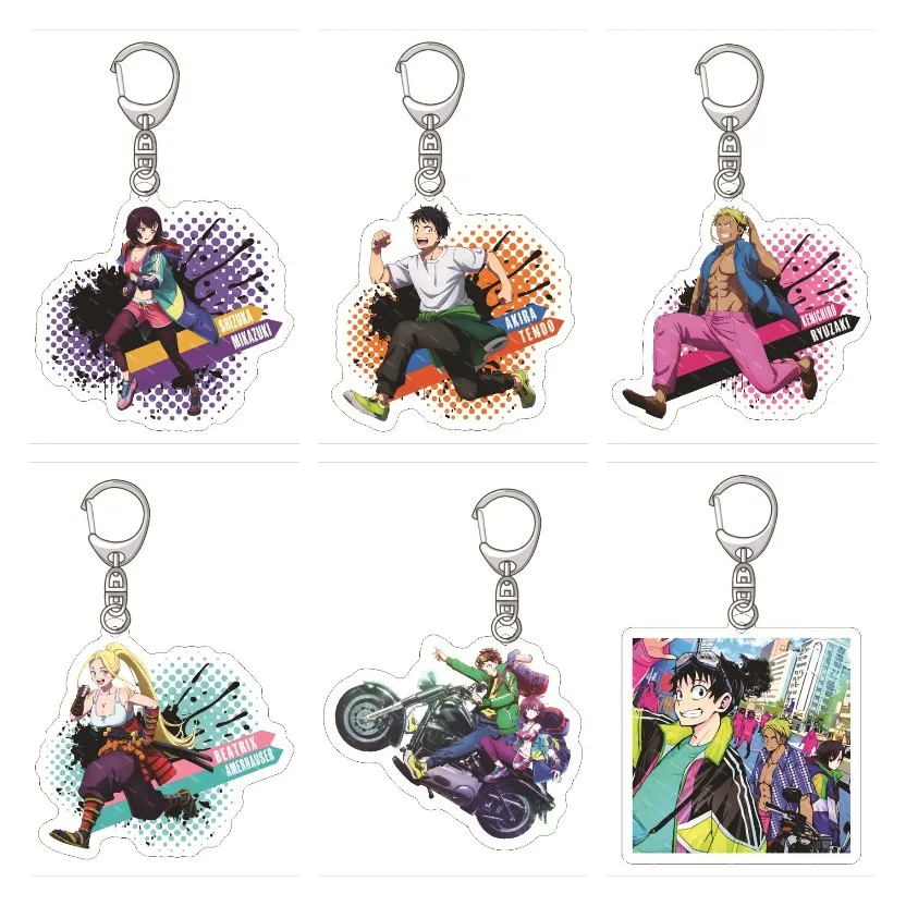 6cm ZOM 100 Anime Figures COSPLAY akryl obojstranný vzorový reťazce kreatívne hračkárske tašky