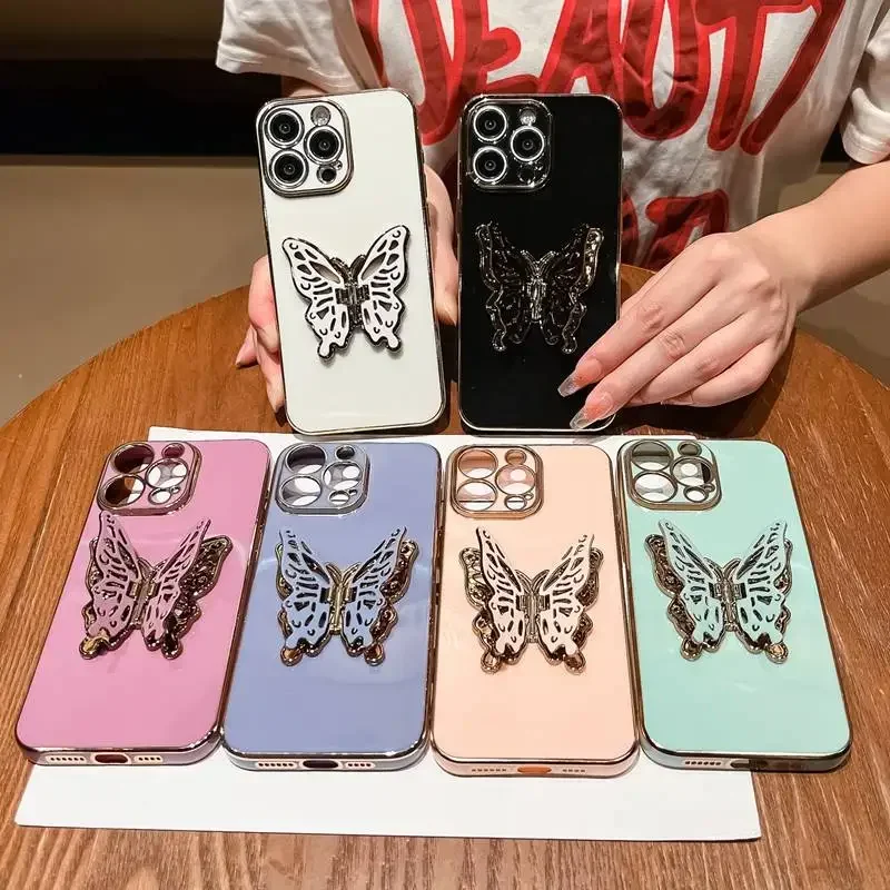 6D Motéfly Pastačný držiak na telefón Puzdro pre Samsung Galaxy M62 M52 M42 M32 M22 M12 M02 M11 M21 M31 M51 M30S M55 M35 5G Mäkký kryt