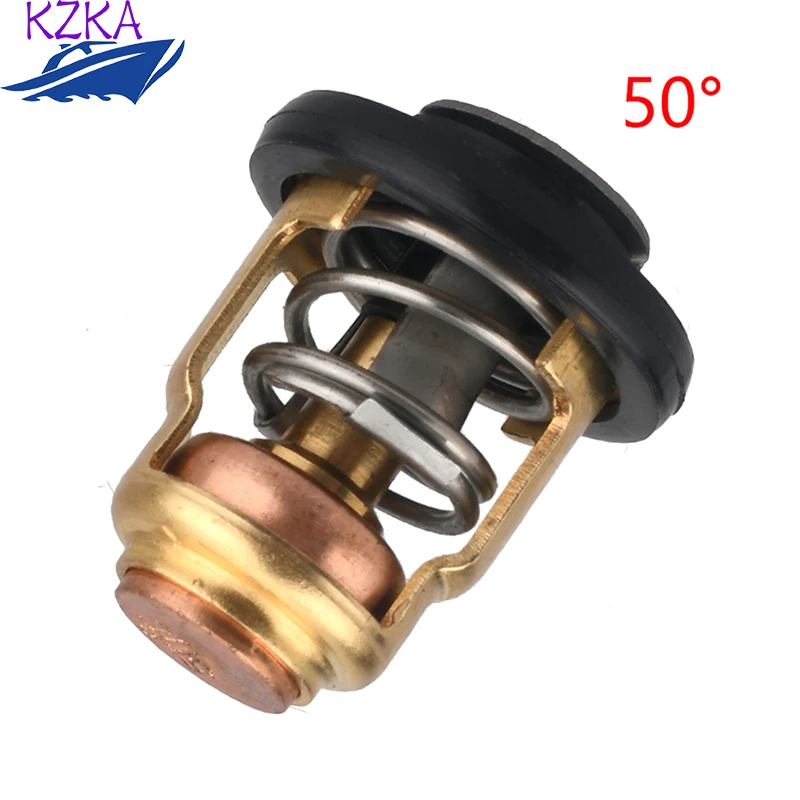 6E5-12411 Termostat lodného motora pre Yamaha 2 zdvih 15HP 25HP 30HP 40HP-250HP Časti motora 50 ° Nahrádza náhradné dielo