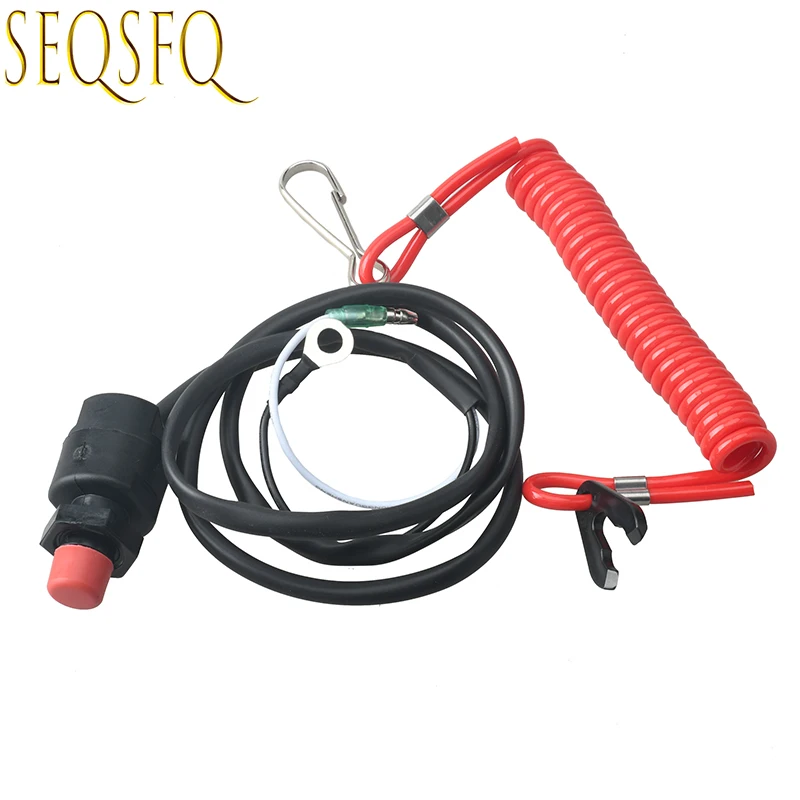 6E9-82575-00/01/02/03/04 65W-82575-00/01 63V-82575 Kill Stop Switch & Safety Tether na šnúrka pre Yamaha/Tohatsu