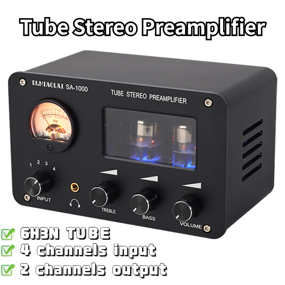 6H3N trubica predzosilňovača zosilňovače Hifi trubica predzosilňovača predzosilňovač zvukového zvuku Zvukový zosilňovač Zvukový zosilňovač domáce divadlo Karaoke 2 kanály