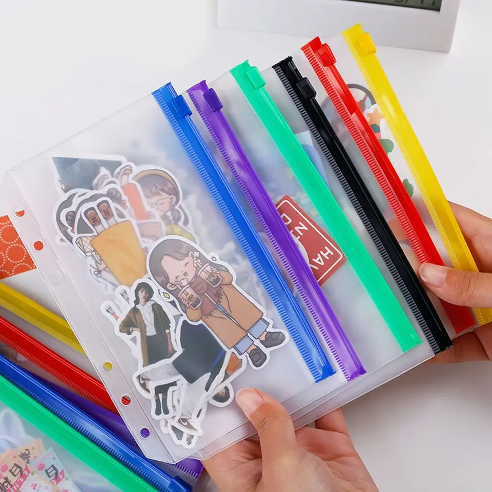 6ks 6-krúžkový spojkový notebook spojivo vrecká na spojivo vrecká na udelenie