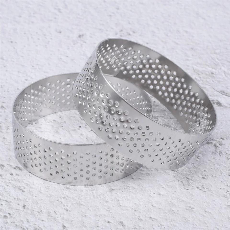 6ks 6cm koláčový kruhový kruh Cutter Pie Ring Form rezistentné na plesne