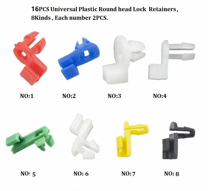 6ks auta plastové plastové dvere okrúhle hlavičky zámok klip pre Peugeot 206 207 208 301 307 308 407 2008 3008