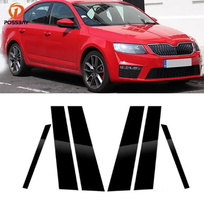 6ks auta stĺpové stĺpky Dverné okenné obklady okna pre skod Octavia Mk3 (5e) 5 dverí zdvíhanie 2014 2015-2019