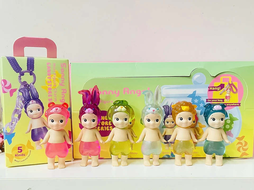 6ks/box Candy Store Sonny Angel Blind Box Mini Anime Figures Ozdoby Dolls Fanúšikovia Deti vianočné narodeniny darček
