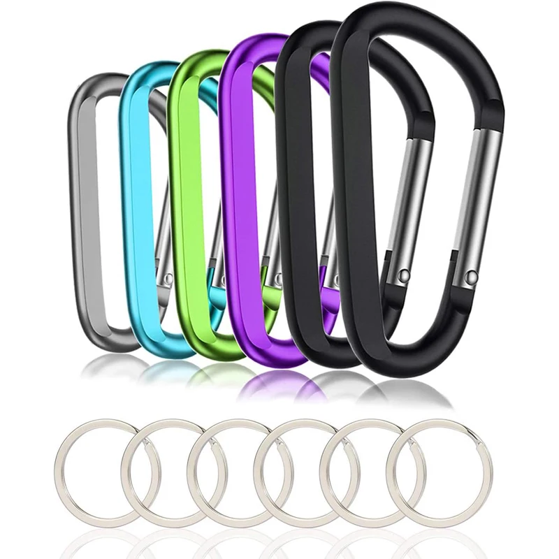 6ks Carabiner Clip Key Chain 3 