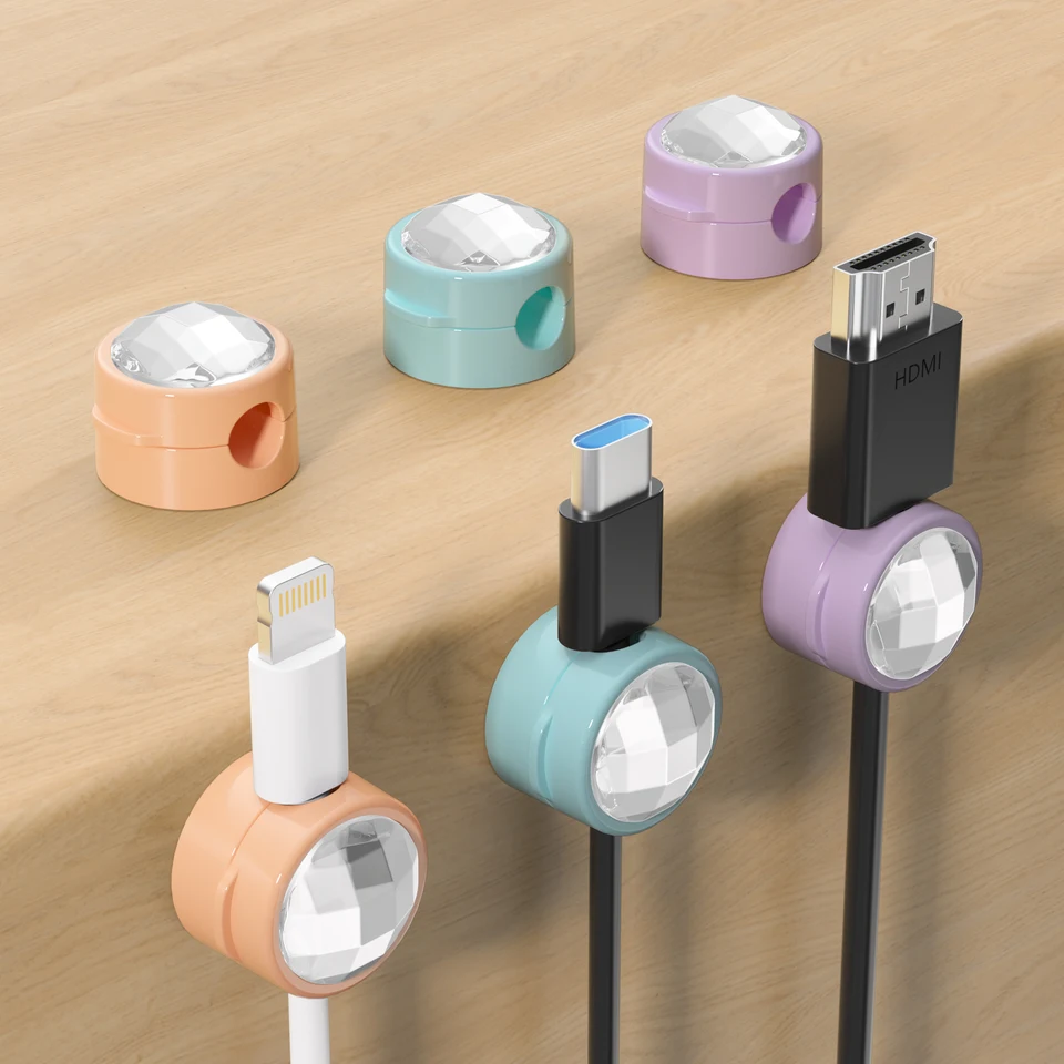 6ks Diamond Cable Organizátor Dátový kábel Dátový kábel Mageta
