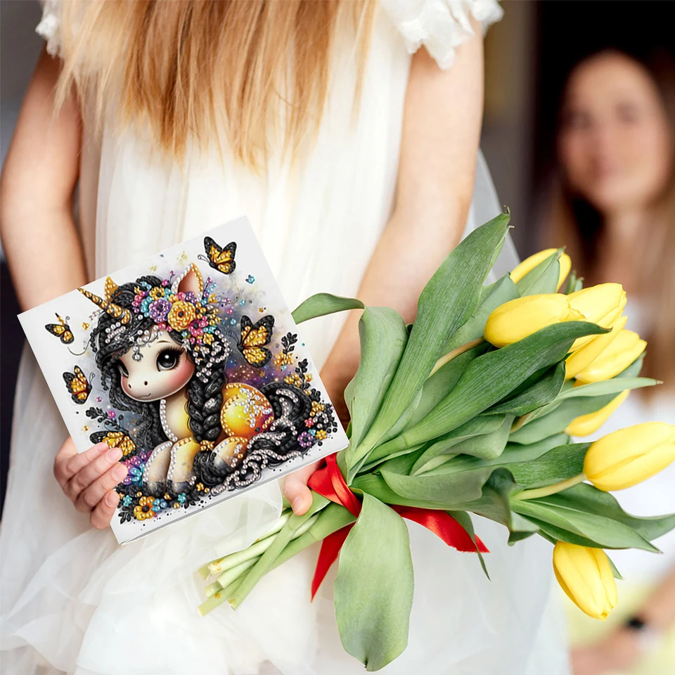 6ks Diamond Painting Greating Card Svätá matka a Ježiš Diy Diamond Painting Card Diamond Drawing Card pre rodinných priateľov darček