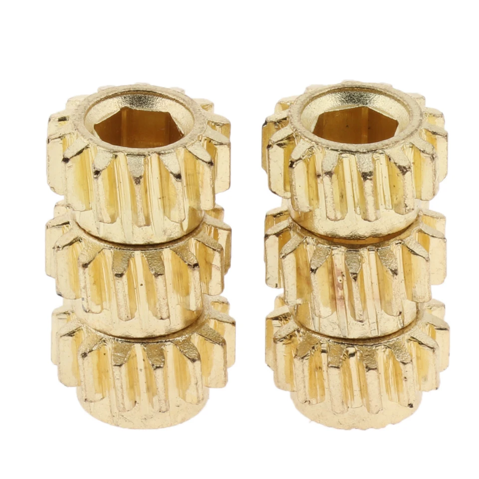 6ks Gold Guitar Parts príslušenstvo Tunery ladiace kolíky kľúča hlavy kľúča HEX HEX HOLE GEVS 1:18 alebo 1:14