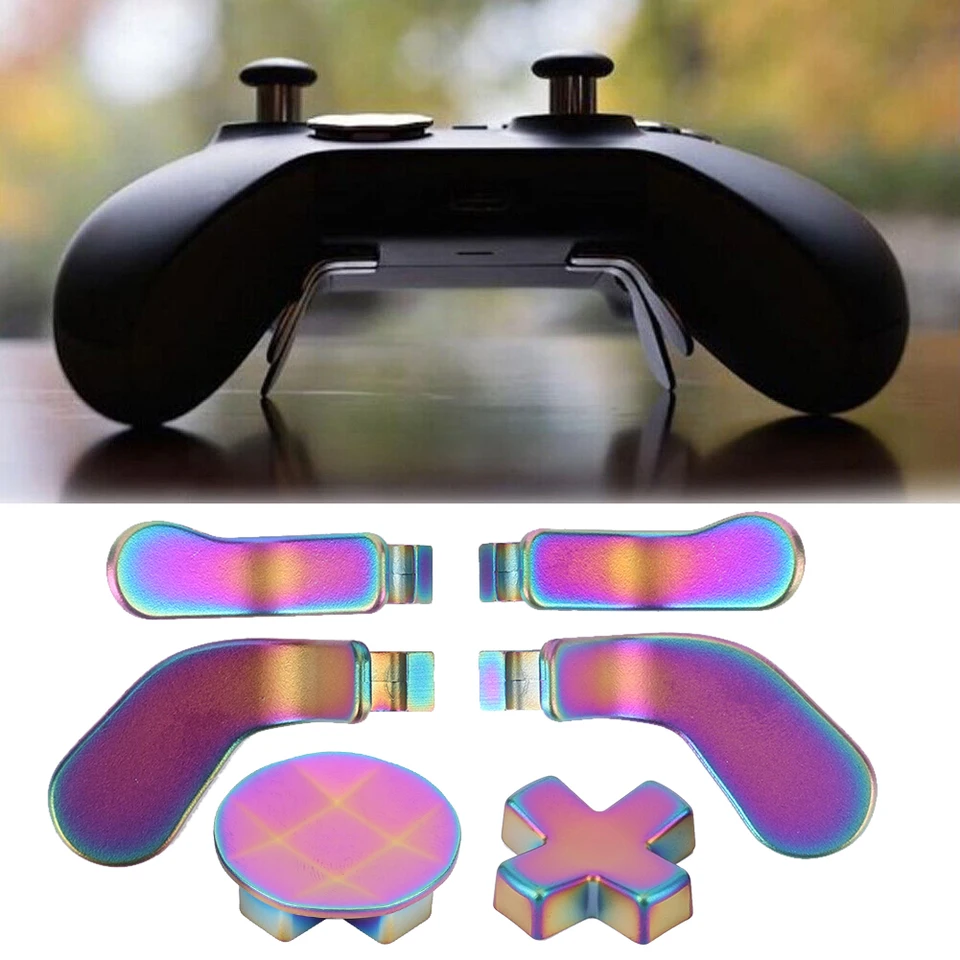 6ks kovové herné príslušenstvo Výmena 4 pádla 2 D-Pad Príslušenstvo Komponent Časti súprava pre Xbox One Elite Series 2