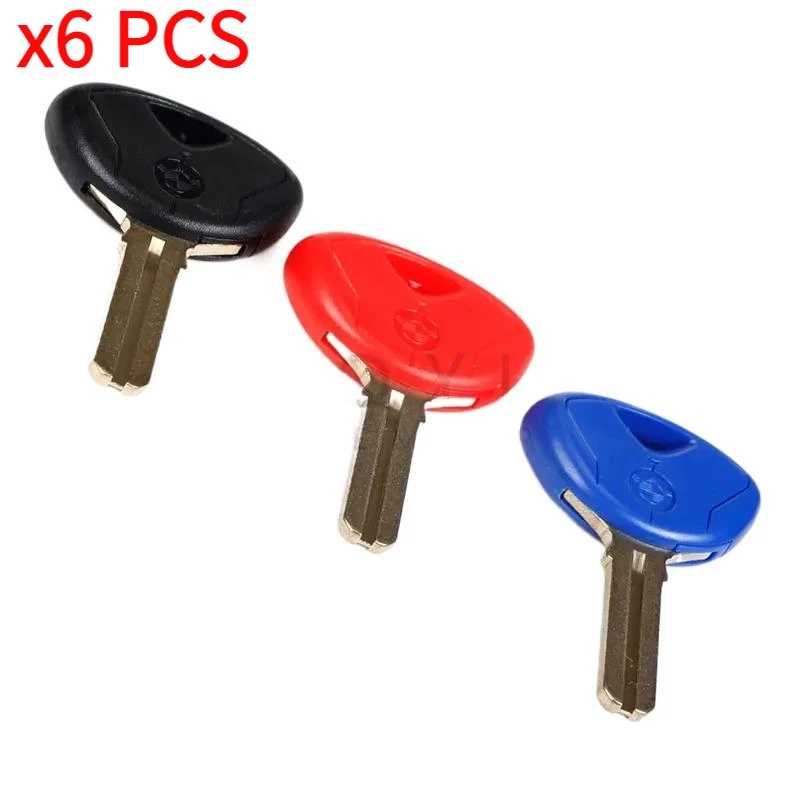 6ks Nový prázdny kľúč Motocykel Vymeňte nezostrihané kľúče pre BMW F650GS F800GS S1000RR F650 F800 R1200 R1150 R St RT GT K1200R K1300GT