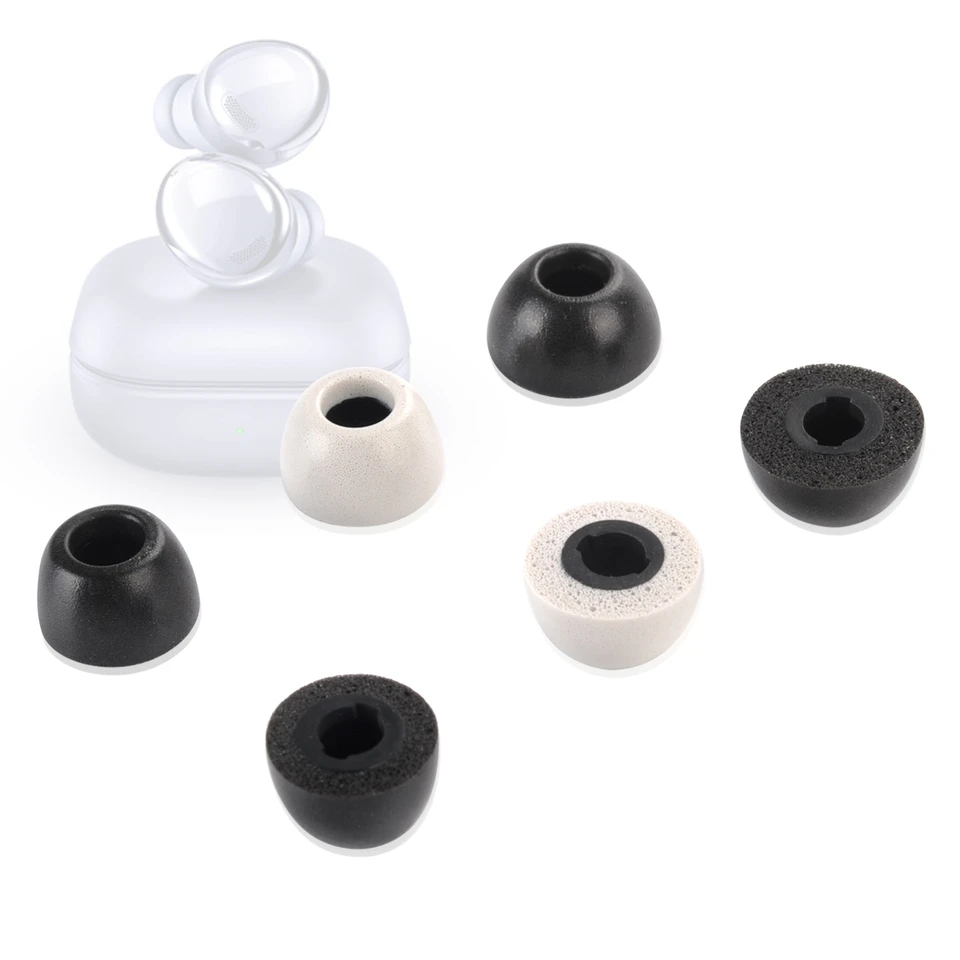 6ks Pamäťové penové uši Tipy pre Samsung Galaxy Buds2 Buds Pro Eartips pre Jabra Elite 85T Uši