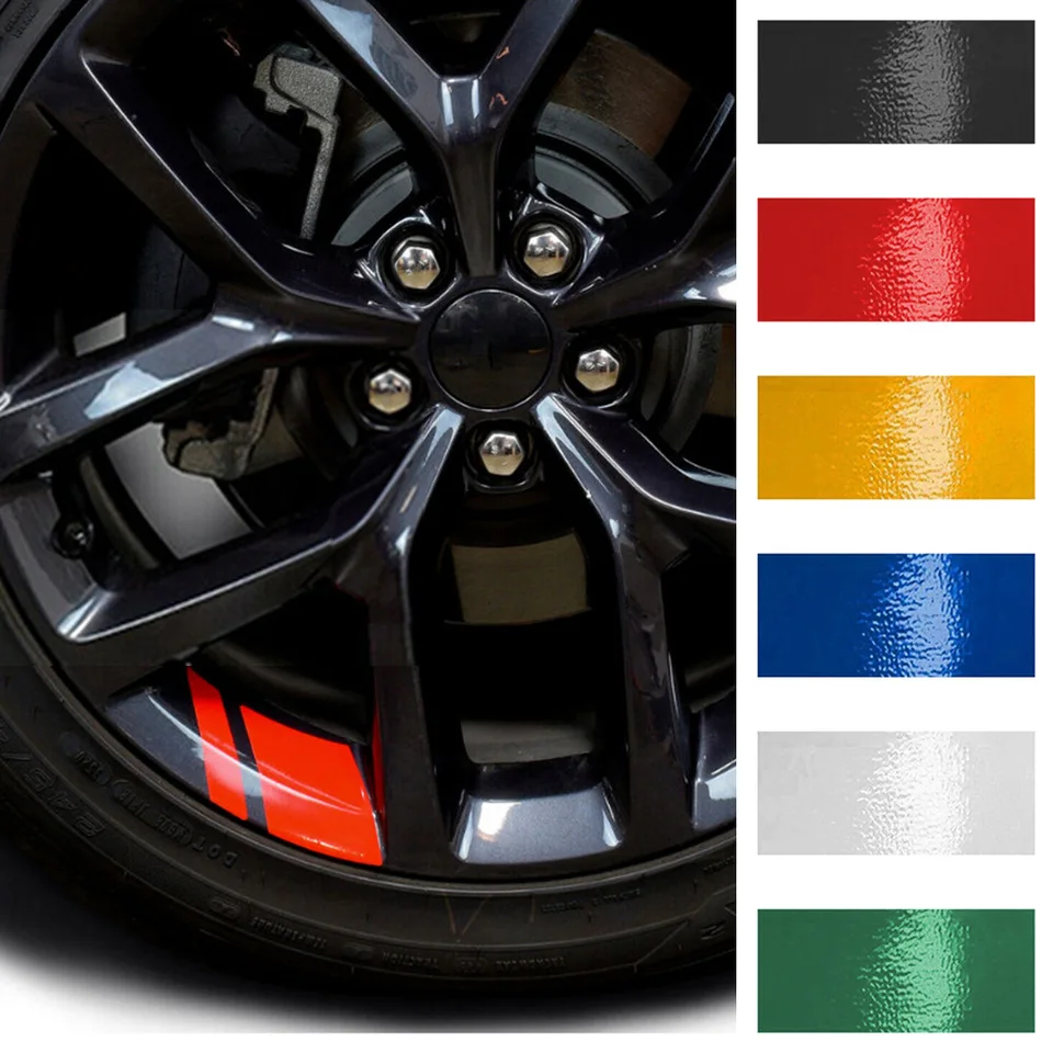 6ks reflexné nálepky na okrajové koleso pre vinyl pre Ford Fiesta Ranger Focus Kuga Mustang S max