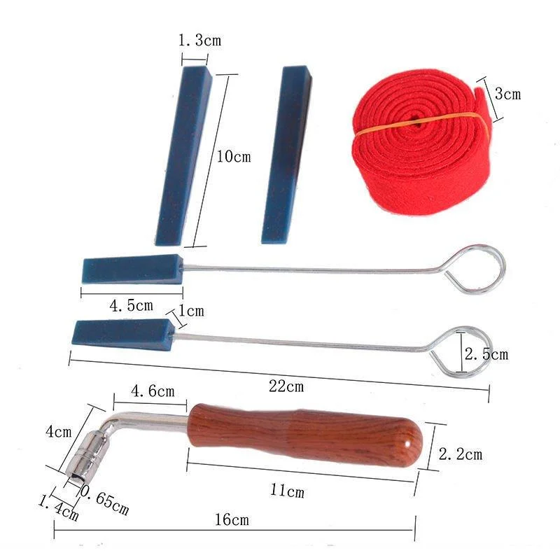 6ks/set klavírne ladiace pákové náradie sada Mute Hammer DIY SET