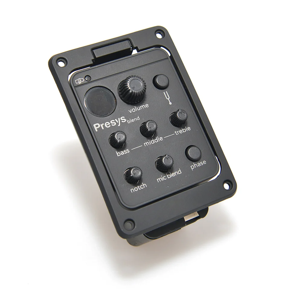 6ks/set nová verzia 4 Band Akustic Guitar Pickup Preamup EQ Tuner Piezo Mic Beat pre Presys Blend 301