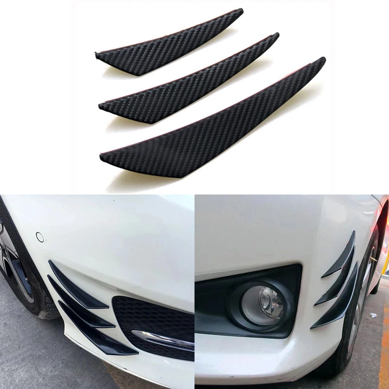 6ks Univerzálne dekorácie predného nárazníka Difúzor Splitter Splitter Soiler pre Golf 4 R32 Tesla Model 3 Príslušenstvo Mazda 6 GH