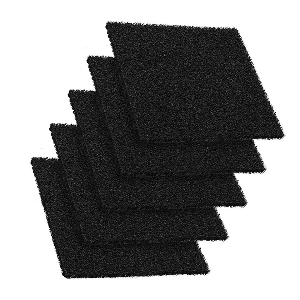 6ks užitočné odpadky Filters Filtre uhlia Kompost bin zápach filtrovania špongie (čierna)