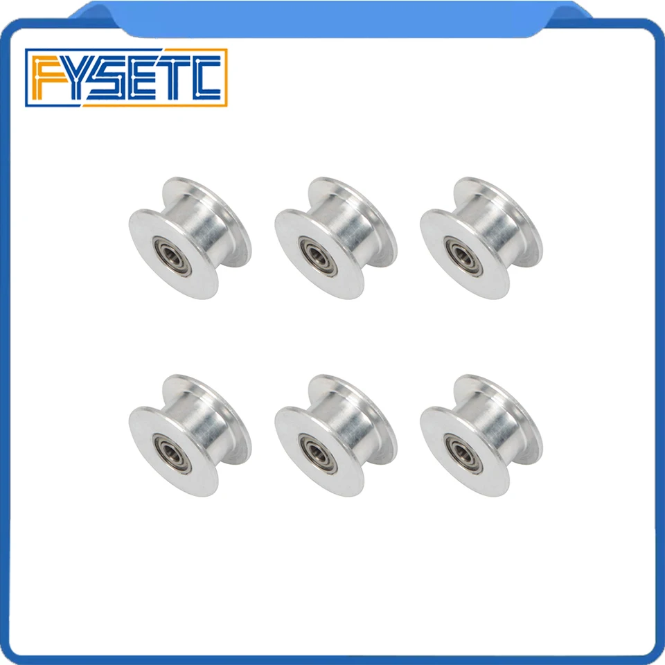 6ks výmena ložísk 623H Prusa I3 Mk3/Mk2 3 mm otvor x/y Axis Časový remeň hliník eloxovaný plochý voľnobežný valec ložový kladka