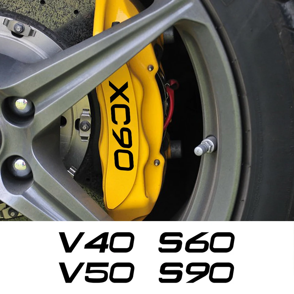 6ksové brzdové brzdové strmeňové strmeňové strmeňové nálepky odolné voči automatickému príslušenstvu pre Volvo XC90 XC60 T6 S60 XC40 V40 V60 V50 S40 S40 AWD V90 S90