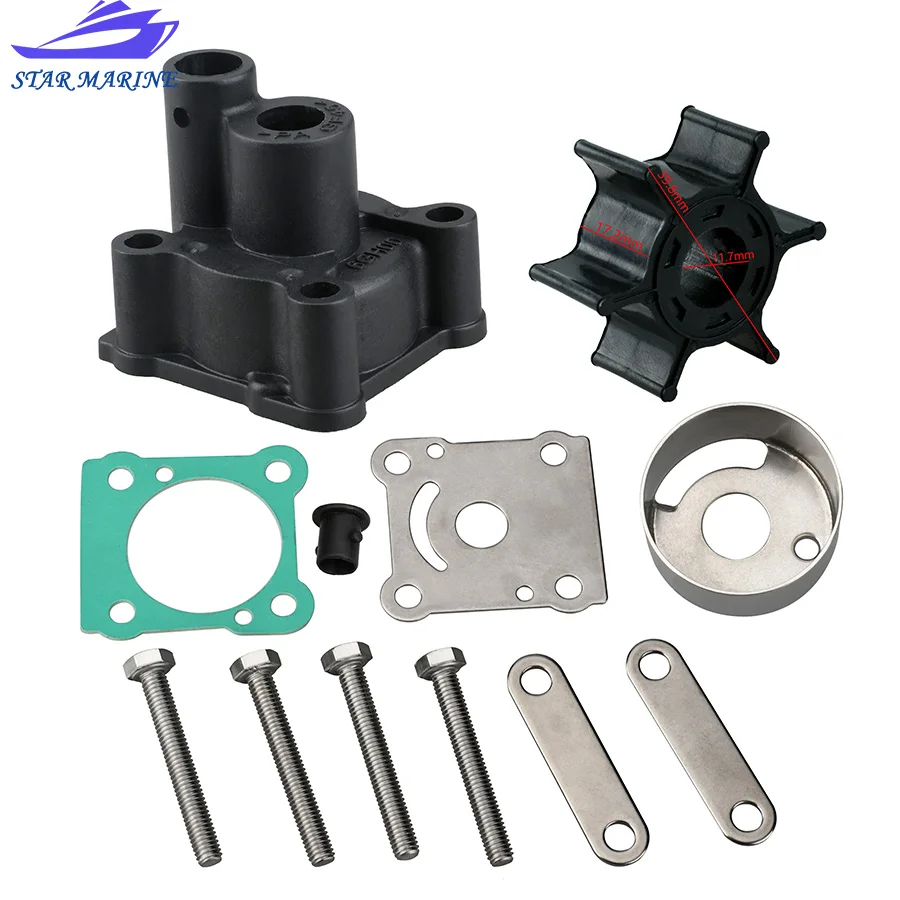 6N0-W0078 Súprava na obežné koleso pre vodné čerpadlo pre prívesný motor Yamaha 2T 6HP 8HP 18-3460 6G1-W0078-A1 6N0-W0078-00 6G1-W0078-A0 6G1-W0078