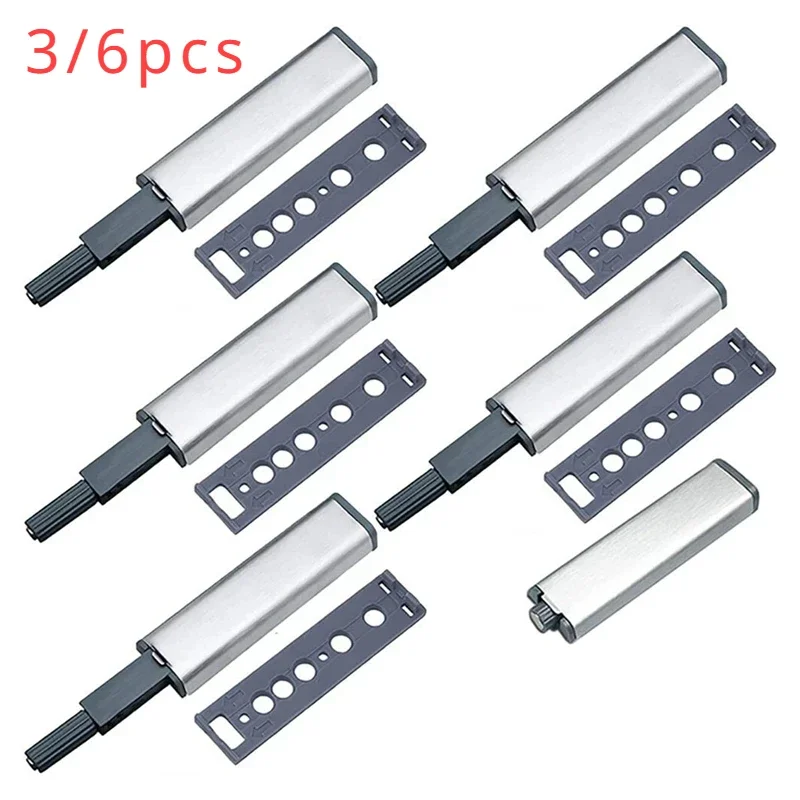 6packs Magnetické tlakové západky pre skrinky Push do otvoreného skrinky Hardware Hardware Push Touch západky kuchynských dverí západky pre domáci nábytok