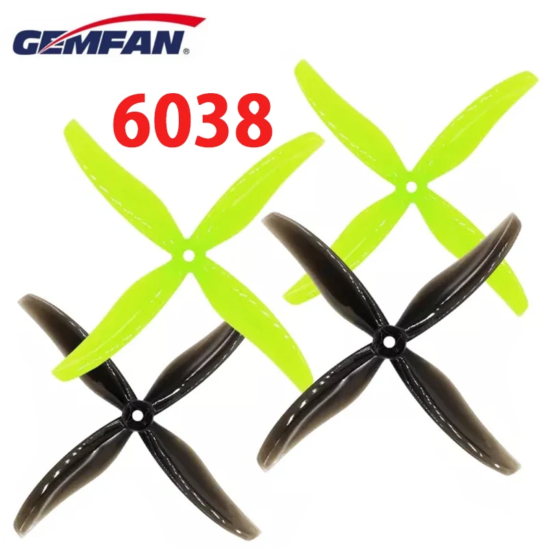 6pairs Gemfan hurikán 6038 4 Blade Ducted vrtuľa PC rekvice freestyle cinelifter fpv diely príslušenstvo MONT M5 Príslušenstvo