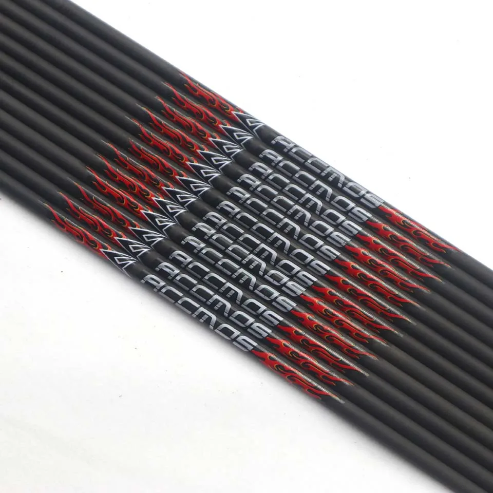 6pc ID4.2mm čistý uhlíkový šípkový hriadeľ 250-1800SPINE 32 palcovej šípky +/- 001 