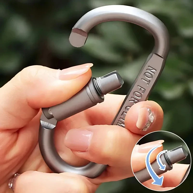 6pcs karabiner set kemping prežitie denné kľúče kľúče reťaz taktickú zliatinu hliníkový karibiner hák vonkajší karabiners klipový hák