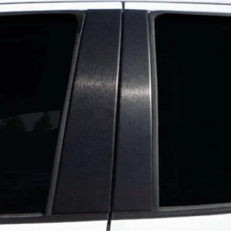 6pcs Matte Black Auto dvere stĺpec BC stĺpový stĺpový stĺp STRID TRISTICKY PRE NISSAN MICRA K13 marec 2011 2012 2013 2014 2015