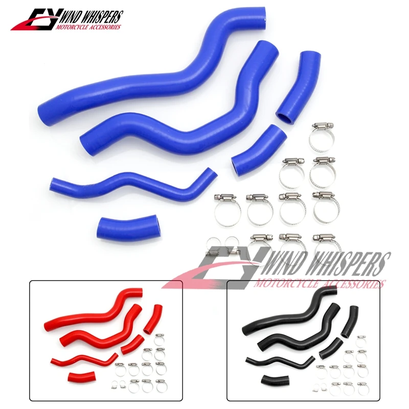 6pcs Radiator Silikone Hose Hadic Sit so svorkou pre Suzuki SV1000 SV 1000 2003 2004 2005 2006 2007
