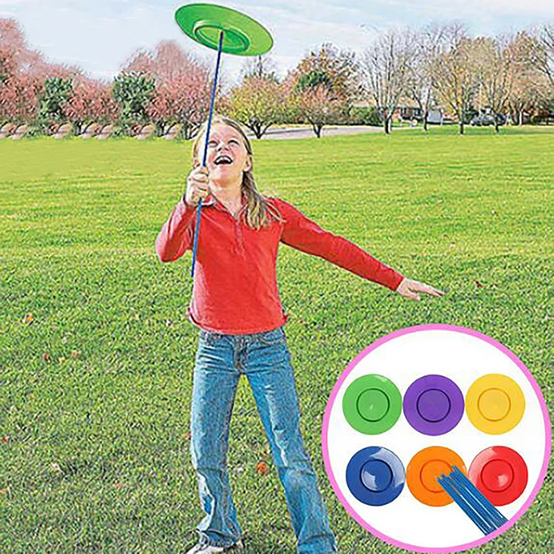 6pcs/set akrobatické otočné vyvážené zručnosti Boomerang Flying Disc Disk Tongling Plates Outdoor Game Hračky pre deti dospelých