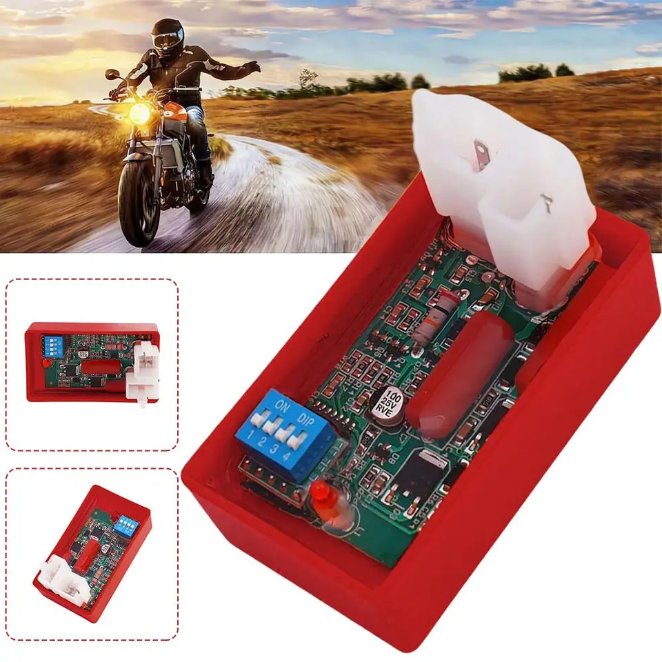 6pin AC CDI Racing Motorcycle Lgnition Lgnition s programovateľným CDI pre CG125 CG150 CGL125 FT125 RX125 Z6A3