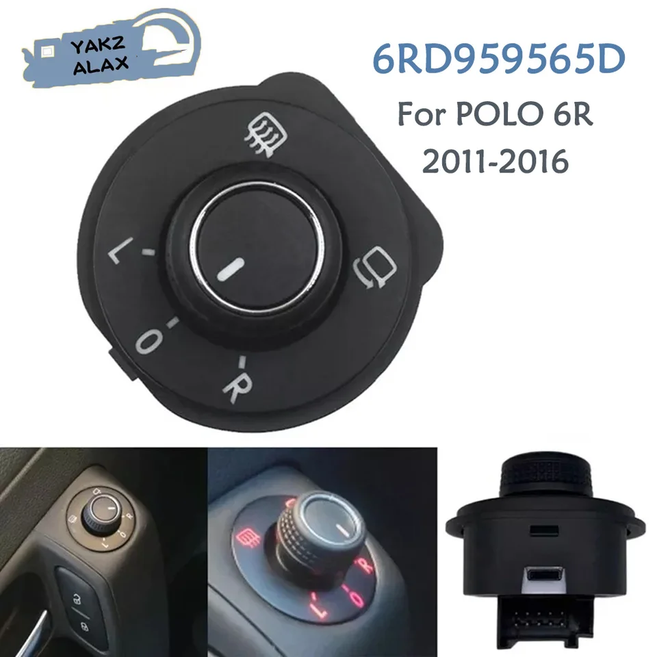 6RD959565D Zadné zobrazenie zrkadlového spínača pre Polo 6R 2011 2012 2013 2014 2015 2016