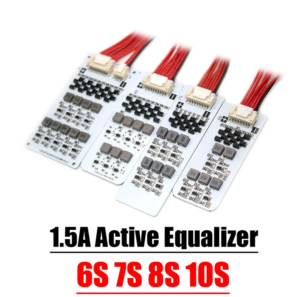 6S 7S 8S 10S 1,5A Aktívny vyrovnávač li-ion LifePo4 lítium balenia Ballant Ballance Ballancer Energy Balancer pre 12 V 24 V 36 V BMS