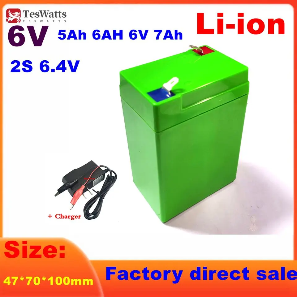 6V 6,4V 5AH 6AH 6V 7AH 4AH LIFEPO4 batéria 2S 10A PCB 7,3 V 7,2 V pre 3-FM-4 SKLADOVÉ UPS SOLAS SOLÁ SLOBNÉ LED svetlá LED svetlá