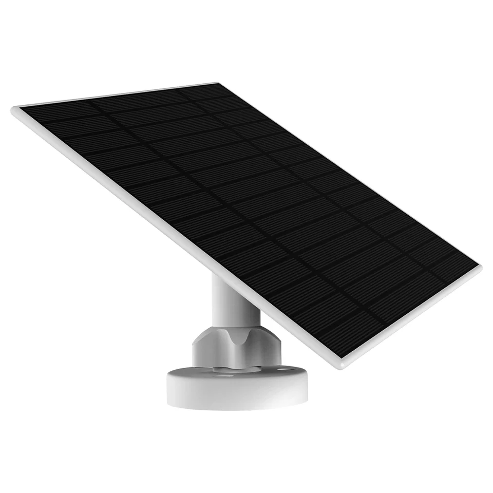 6W súprava solárneho panela USB-C a DC porty Solárny nabíjací panel 360 °/90 ° nastaviteľná montáž na prsteň palicu Cam/Ring Spotlight Cam Cam