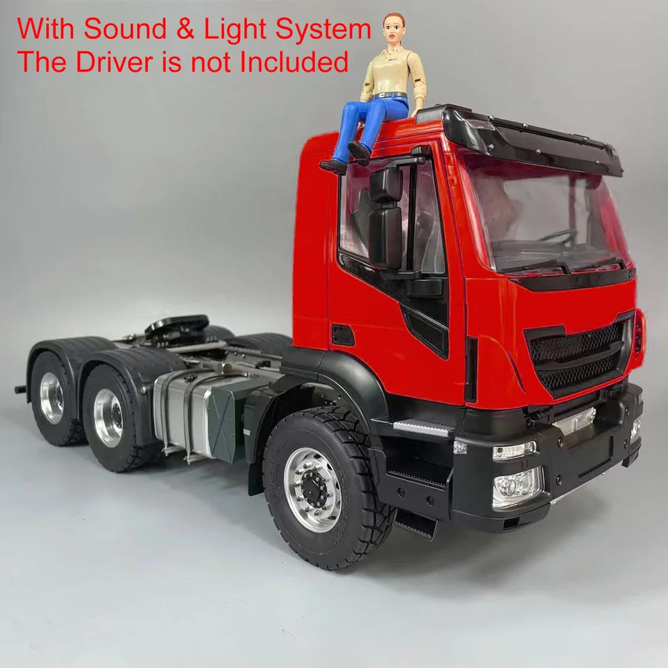 6x6 RC Tractor Truck 1/14 Model kovového podvozku Rádio Radio Control so zvukovými svetlami Systém 2 rýchlosť prevodovky RC Toy TH23536