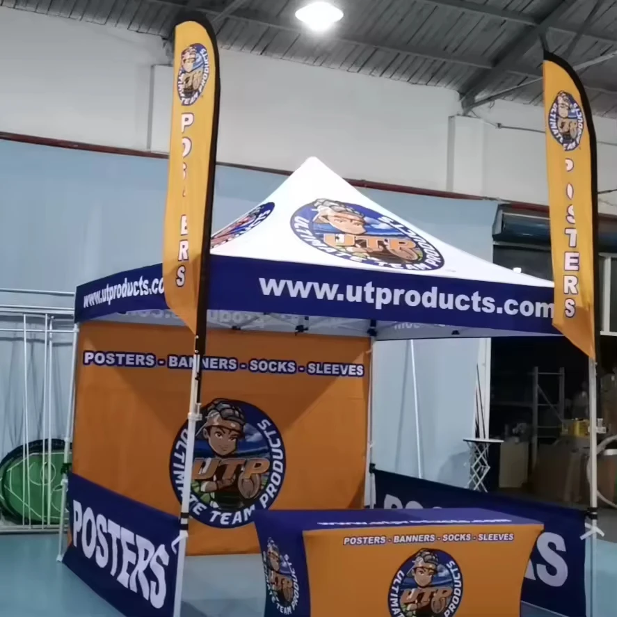 6x6 Skladacie markíza altánky Canopy Trade Show Canopy Stan Vlastný stan s logom 10 x 10 vyskakovací stan