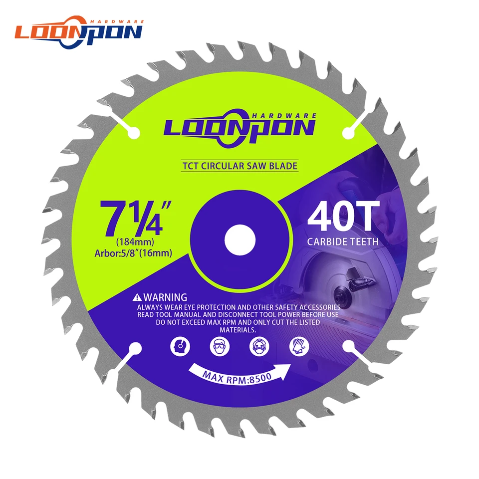 7-1/4inch 184*16 mm TCT karbid píla Blade Woodworking Rezy Disk pre drevo tenký kovový plastový obrobok Tsable