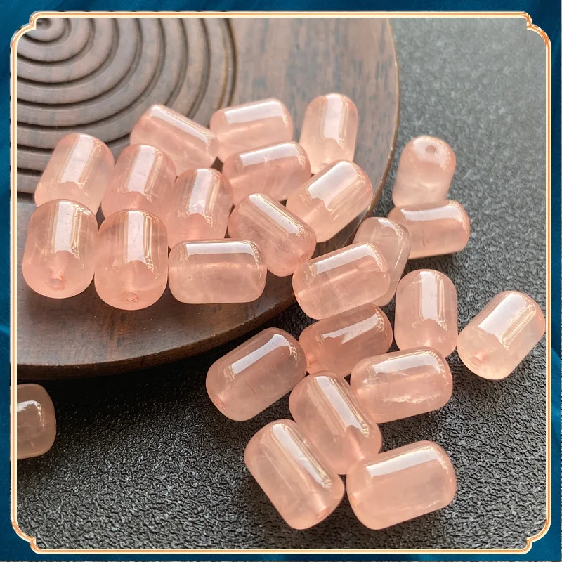 7*10 mm prírodné ružové krištáľové korálky pre šperky Výroby DIY Náramok Náramok Rose Quartz Crystal Stones