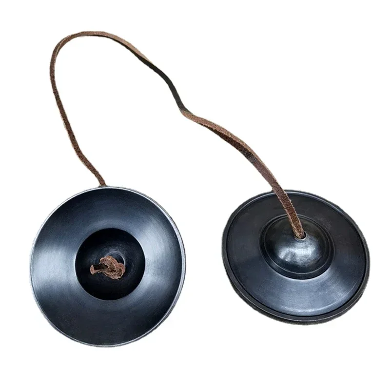 7,8 cm Black Tinkle zvončeky Čierne mosadzné meditácie Cymbály Veľký Tingsha Bell s prenosným tibetským cymbalovým orffovým prístrojom darček