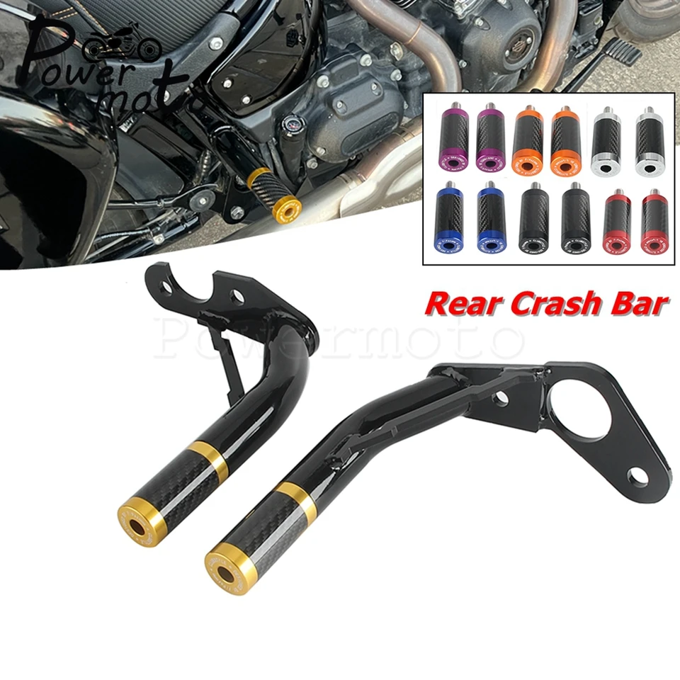 7 Color Motorcycle Zadný nárazník pre nárazník pre Harley Softail Street Bob FXBB FXBBS FATB BOB FXFB FXFBS PESENGER HABY PEG 18-24