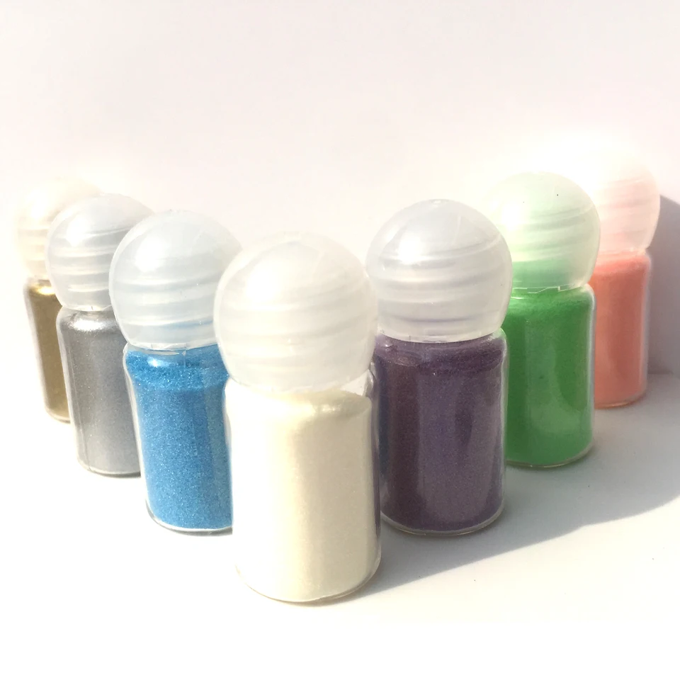 7 farieb farebný reliéfový prášok 10 ml/fľaša