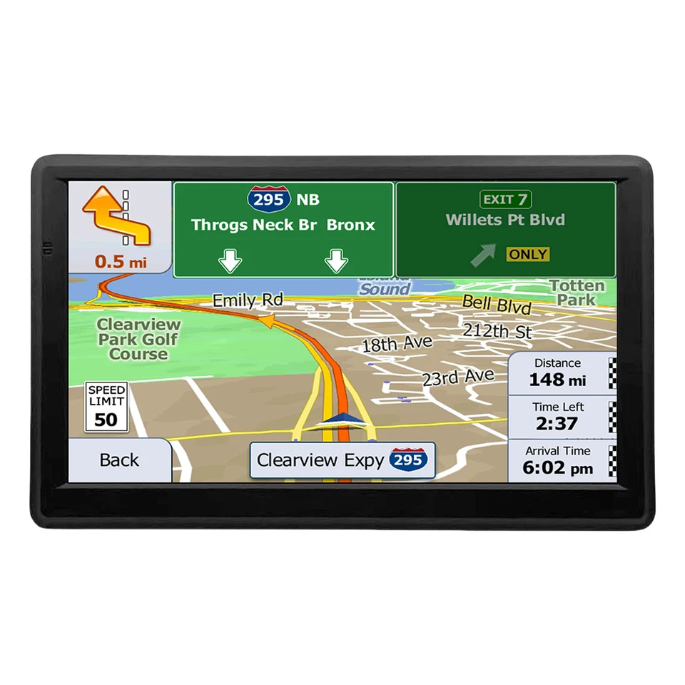 7 -palcový automobil GPS navigátor eu au americké mapa HD TFT TOTVODNÉ SCRON GPS Navigator 256 MB+8G Prenosný navigácia automatického satelitu GPS