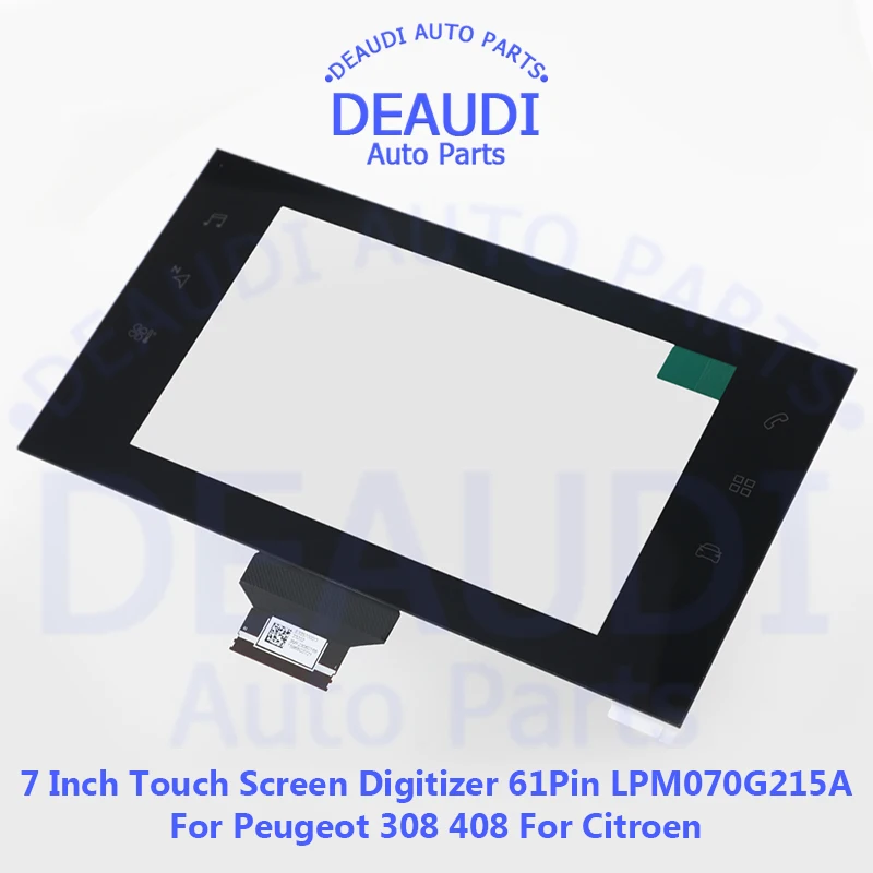 7 -palcový dotykový digitalizátor 61 PIN LPM070G215A DVD DVD GPS navigačné LCD Rádio výmeny za Peugeot 308 408 Citroen