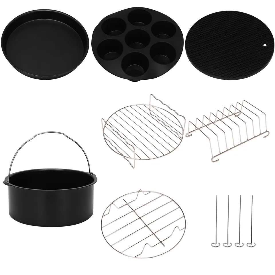7 Setthlay Cooker, Steamer a Air Fryer Bakeware Accessories kompatibilné pre Ninja Foodi 5 a 6,5 ​​a 8 QT OP101, OP301, OP302